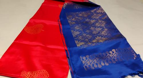 SOFT SILK SAREE WITH BLOUSE